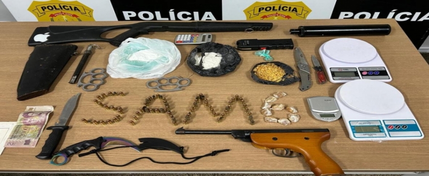 PCDF cumpre MBA e encontra drogas e armas
